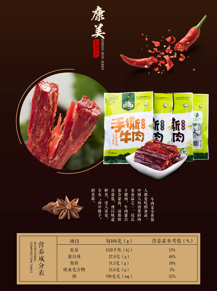 【邮乐 临夏馆】 88g手撕牛肉（香辣味）选料好 做工精 美味撕不停