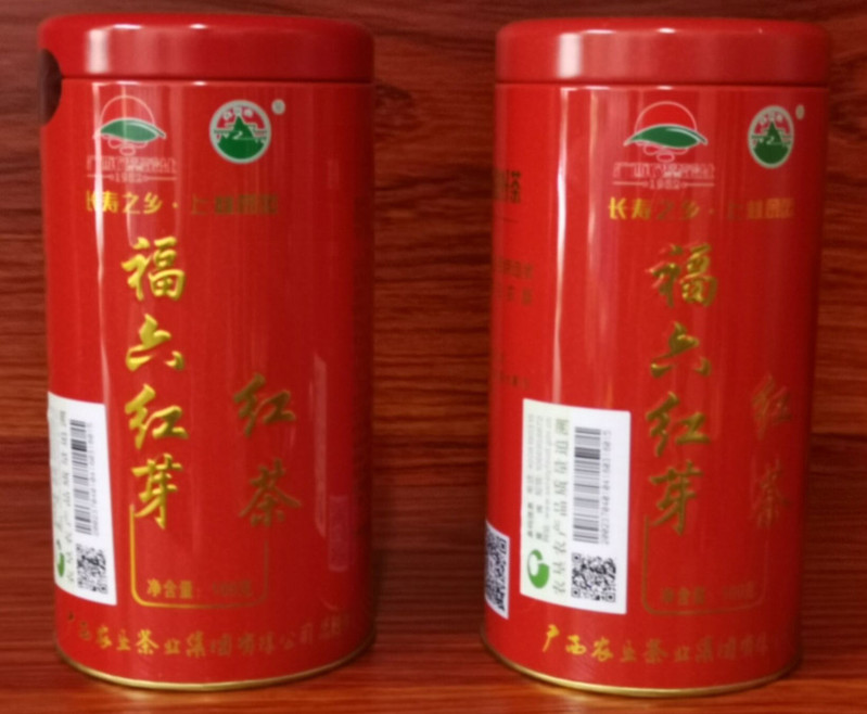 邮政扶贫农家自产 福六红芽红茶100g  （广西区外加3元运费）