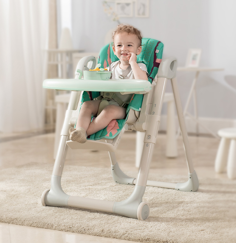 babycare多功能宝宝餐椅 儿童吃饭餐桌椅子婴儿可折叠便携式座椅