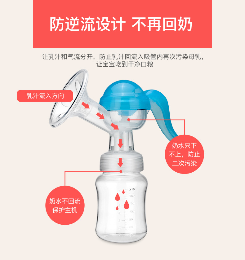 手动吸奶器无痛大吸力拔奶器自动吸乳手压式挤乳器