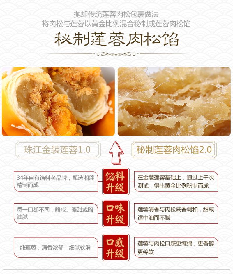 一品粤红豆沙蛋黄酥新鲜手工广式传统糕点特产休闲小吃零食130g