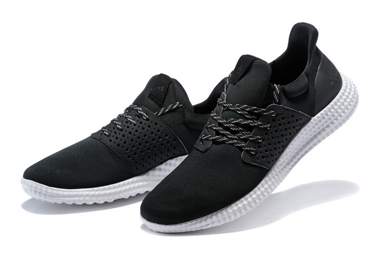 阿迪达斯/ADIDAS小3D打印跑步鞋黑白缓震女子休闲鞋运动鞋S80983