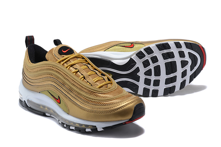 Nike AIR Max 97 OG 耐克子弹鞋檀木色反光气垫跑鞋休闲运动鞋男鞋884421-001