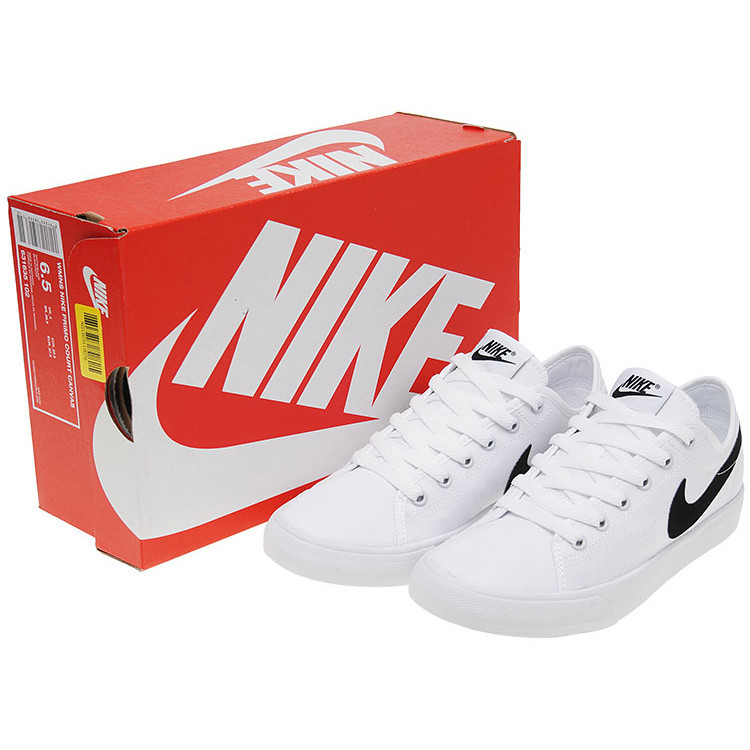 耐克/Nike Primo Court板鞋帆布 黑白休闲鞋小白鞋 男女情侣板鞋 631635-010