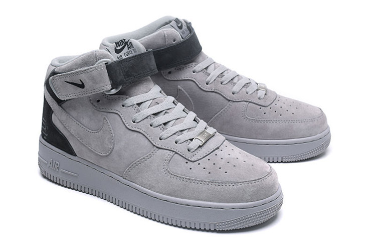 Nike Air Force 1 AF1耐克男鞋空军一号狼灰运动鞋女子中帮休闲鞋315123-126