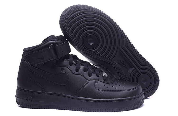 Nike Air Force 1耐克全黑高帮休闲鞋男女空军一号中低帮af1白鞋 315123-001