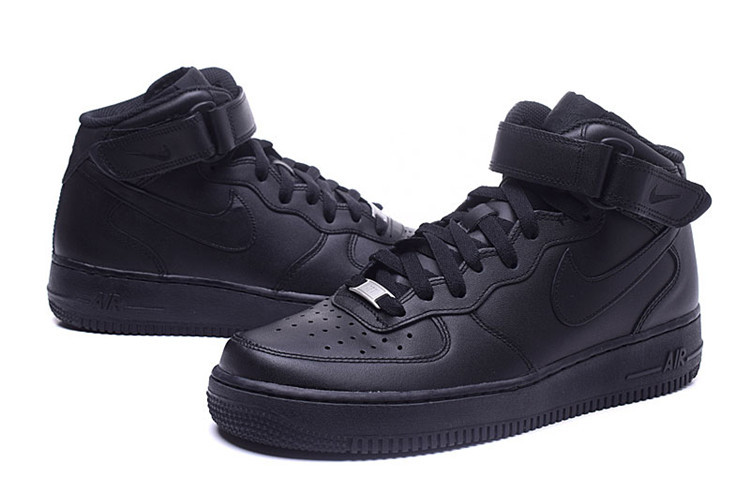 Nike Air Force 1耐克全黑高帮休闲鞋男女空军一号中低帮af1白鞋 315123-001