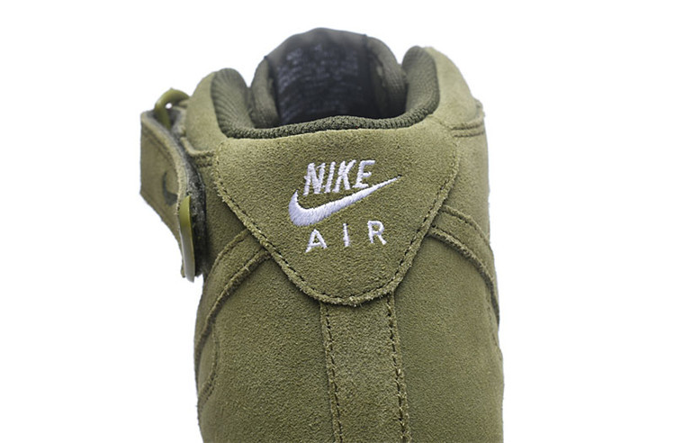 Nike 耐克男鞋荔枝纹空军一号绿色女子高帮休闲板鞋 315121-115
