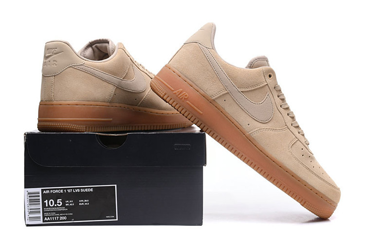 Nike Air Force 1 耐克AF1空军一号小麦色男女高帮休闲运动鞋 882096-200