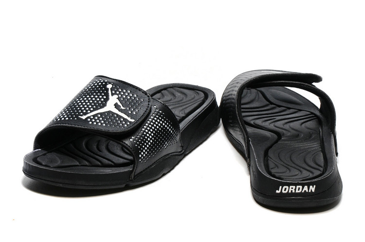AIR JORDAN乔丹5代男子拖鞋波点魔术贴凉鞋休闲男沙滩鞋