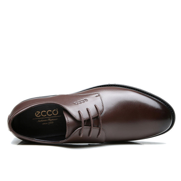  ECCO爱步皮鞋头层牛皮高端商务正装系列男鞋670258