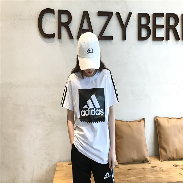 Adidas阿迪达斯短袖长裤男子名牌休闲运动套装跑步服