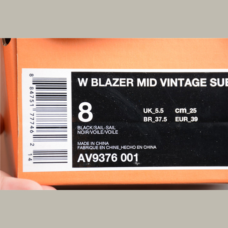 耐克Nike Mid Blazer开拓者男女复古休闲鞋高帮滑板鞋 9376-001