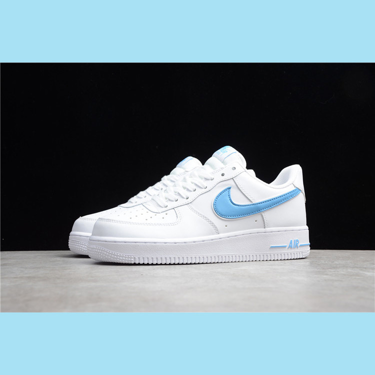 Nike耐克Air Forcw 1 AF1 空军一号女鞋白多勾蓝男鞋低帮板鞋 AO2423-100