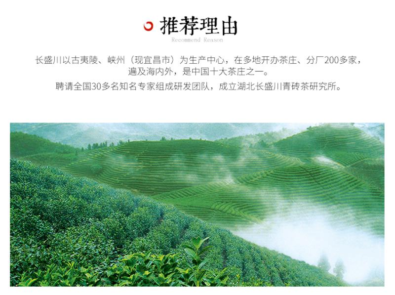 黑茶 长盛川湖北青砖茶特级黑茶颗粒袋泡茶 粒粒香礼盒装4gX22袋/盒