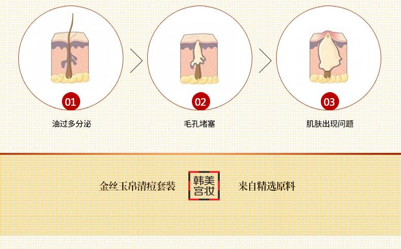 金丝玉帛战痘洁面冰晶40g补水保湿控油男女祛痘洗面奶洁面乳泡沫