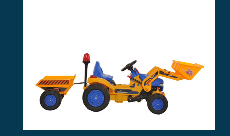 儿童双驱带遥控挖掘机推土机可坐可骑大号电动挖土机推土机男孩玩具车工程车钩机2-3-6岁TJ