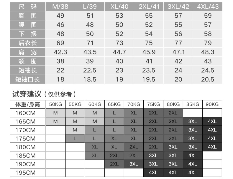 保罗斯洛蒙春夏季新款全棉牛津纺衬衫男长袖青年休闲纯色男士衬衣NJ-19短袖