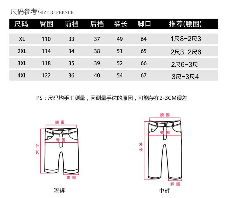 2020春夏新款中年男士短裤爸爸装棉质宽松中老年男式裤子中裤休闲五分裤沙滩裤MB