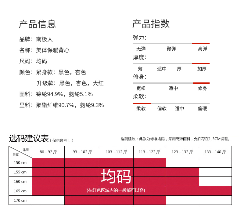 南极人保暖背心女加绒加厚V领蕾丝塑身上衣收腹托胸束腰打底内衣YA