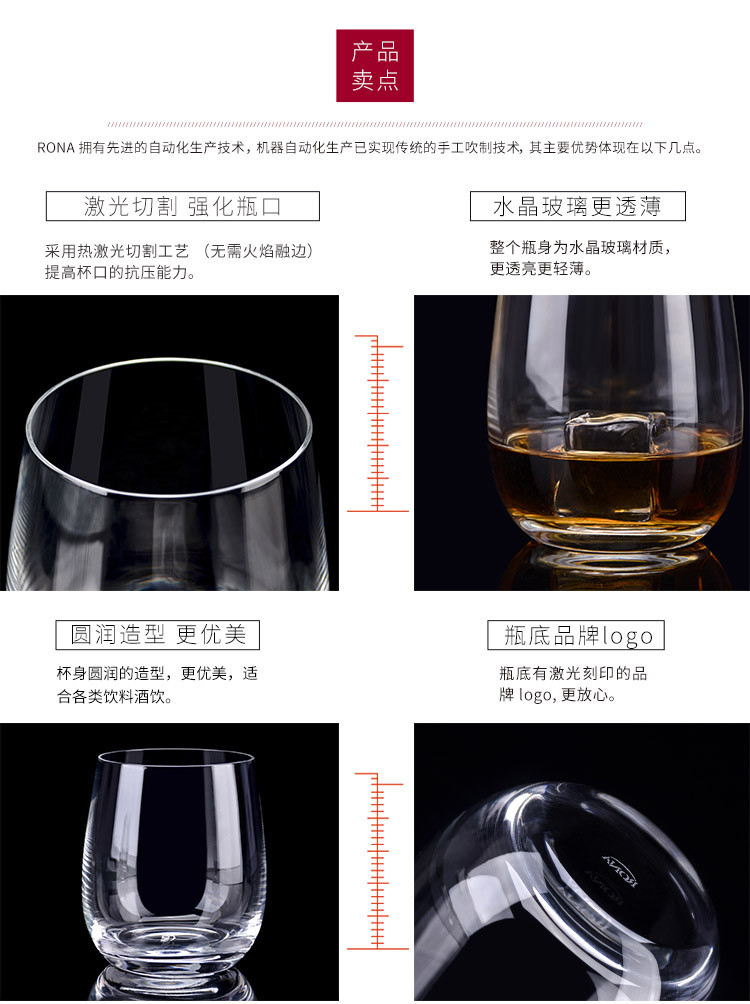 RONA 洛娜 酷爽烈酒杯 两只装