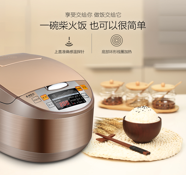 Midea/美的MB-WRS4099A 电饭煲家用礼品 4L 智能多功能迷你电饭锅