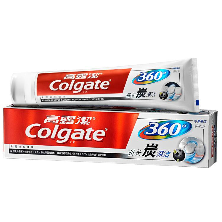 高露洁/Colgate w 360全面口腔健康 备长炭牙膏 180g