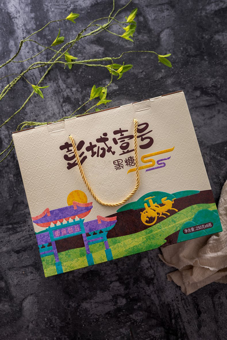 彭城壹号 红糖250g*6罐 六味组合 礼盒装 黑糖姜茶