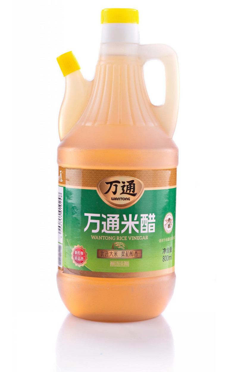 万通 酿造米醋800ml/瓶装 凉拌烹饪香醋饺子醋中华老字号