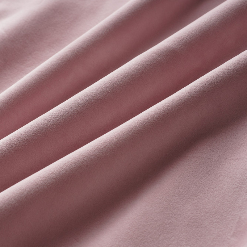 伊奈琳/YINAILIN 2018新款韩版中长款宽松加绒加厚双面金丝绒粉色套头连帽卫衣女冬