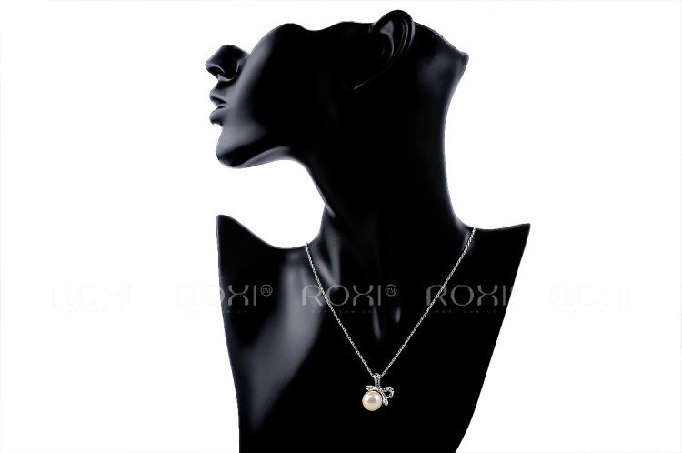 ROMAD ROXI 2030002315 欧美ebay热销款蝴蝶结项链镶锆石珍珠项链