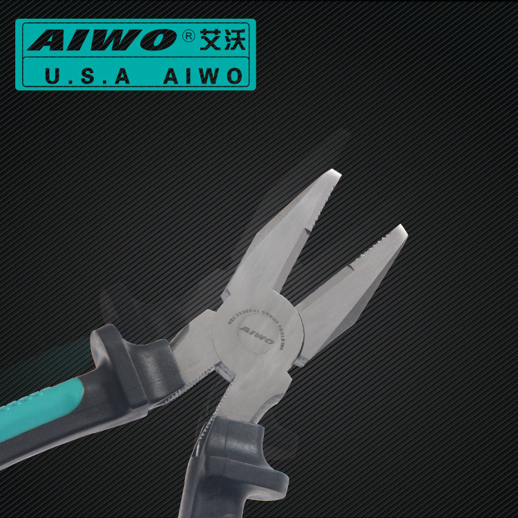 AIWO480 	家居生活	五金装潢	钳子	艾沃工具 D-00003艾沃工业级锻打钢丝钳老虎钳 6寸
