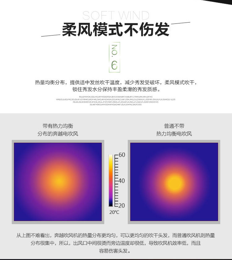 博晨 BC-1126可折叠美发吹风机高品质吹风筒正品冷热风专业大功率1200W