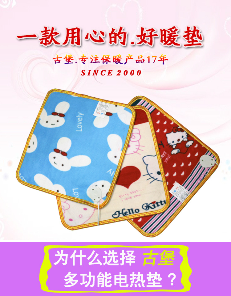 1111湖南 加热坐垫车用座椅车载12V多功能小电热毯宠物电热坐垫办公室家用多功能加热垫