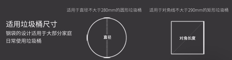 【营口馆】啦哄lohom钢袋手提式加厚垃圾袋中大号5060家用厨房背心式塑料袋