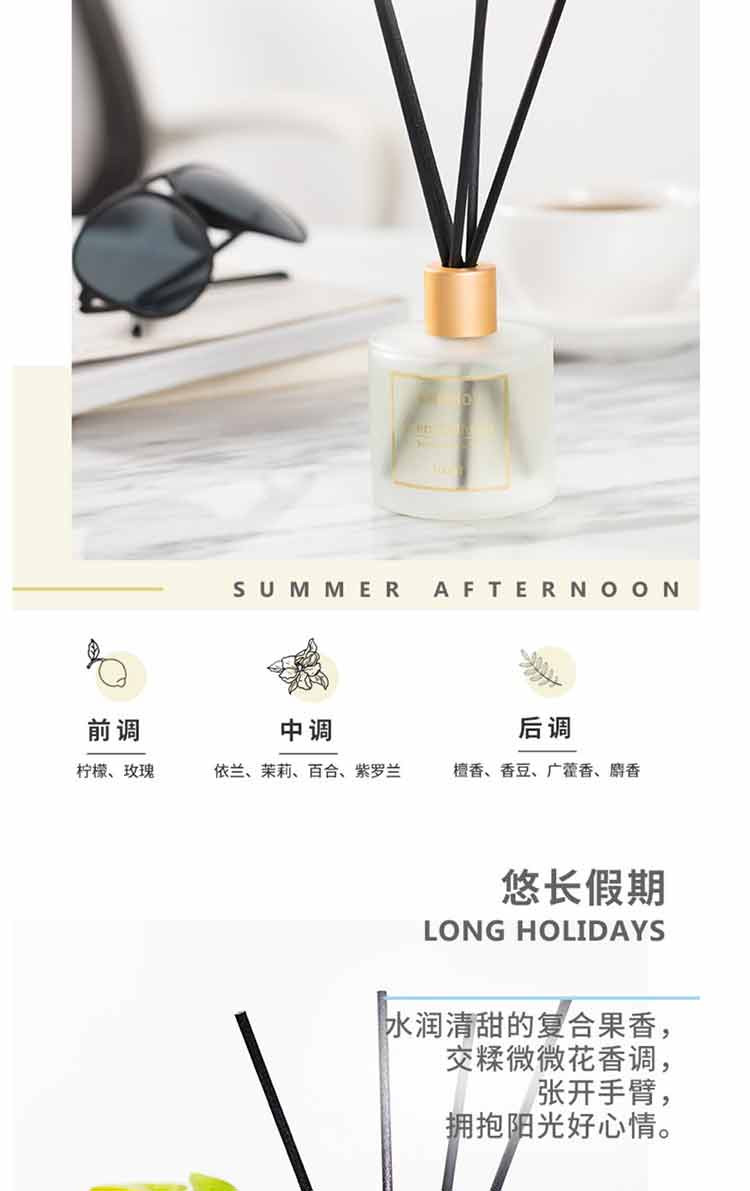 名创优品/MINISO 	 北欧风系列磨砂圆瓶香薰100ml