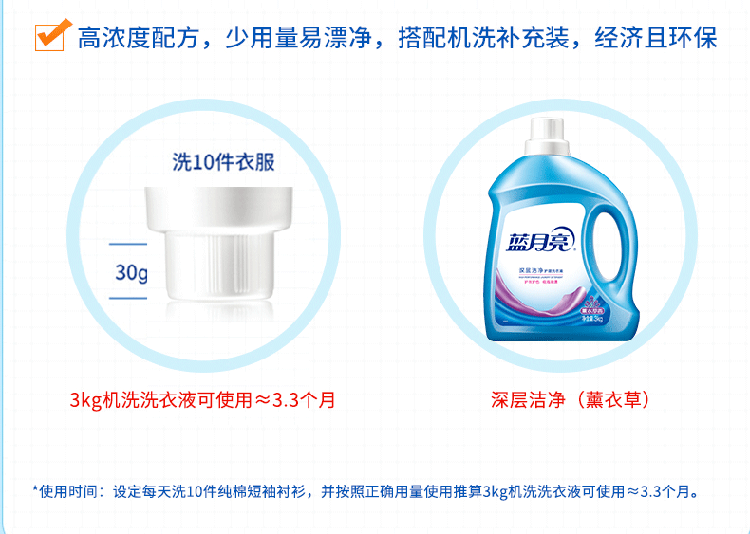 蓝月亮 蓝月亮 6斤深层洁净洗衣液全瓶装 薰衣草洁净洗衣液3kg