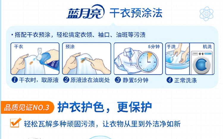 蓝月亮 蓝月亮 6斤深层洁净洗衣液全瓶装 薰衣草洁净洗衣液3kg