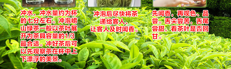 【青岛馆】姜丰寿 正宗崂山绿茶扁茶2018新茶特级春茶125g炒青青岛特产茶叶