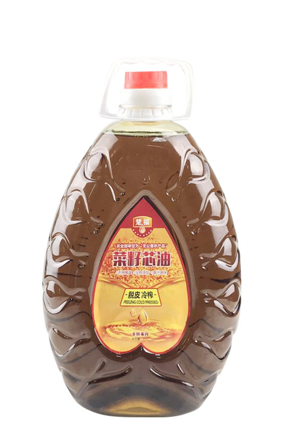 【仙桃富硒农产品】楚福/福盖乐/非转基因/脱皮冷榨/菜籽油3.5L