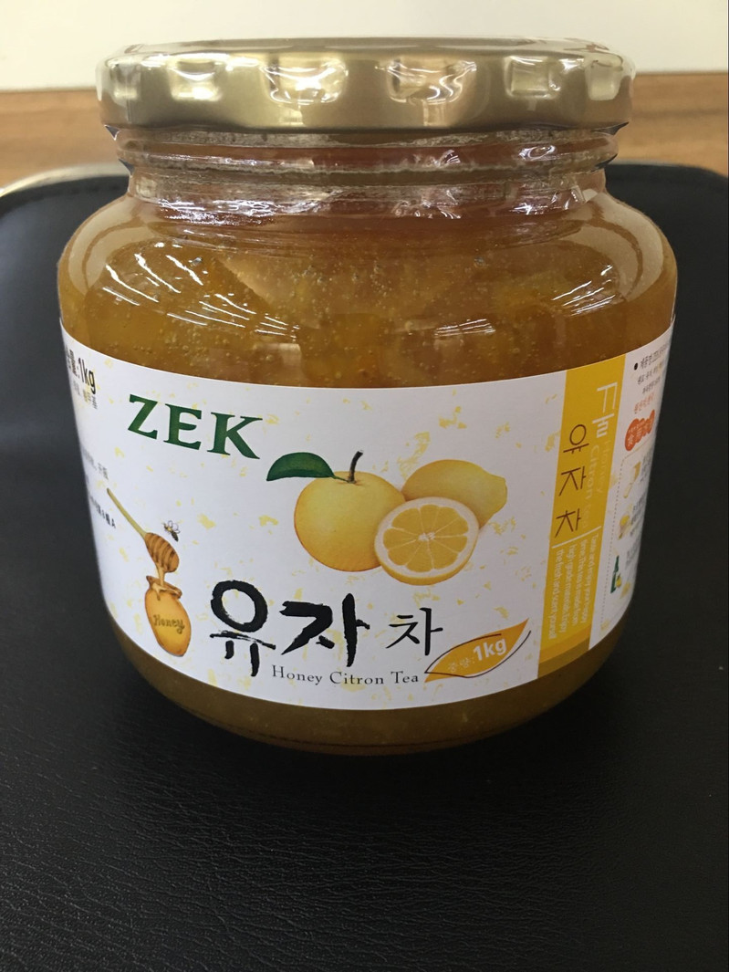 【威海馆】韩国zek蜂蜜柚子茶（果肉饮料）柚子果酱 柚子进口原装580g 包邮