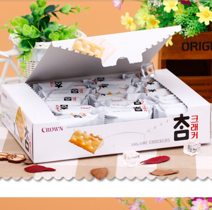 【威海馆】韩国进口可来运可拉奥大太口咸饼干 可瑞安苏打薄脆饼干336g*3盒 包邮