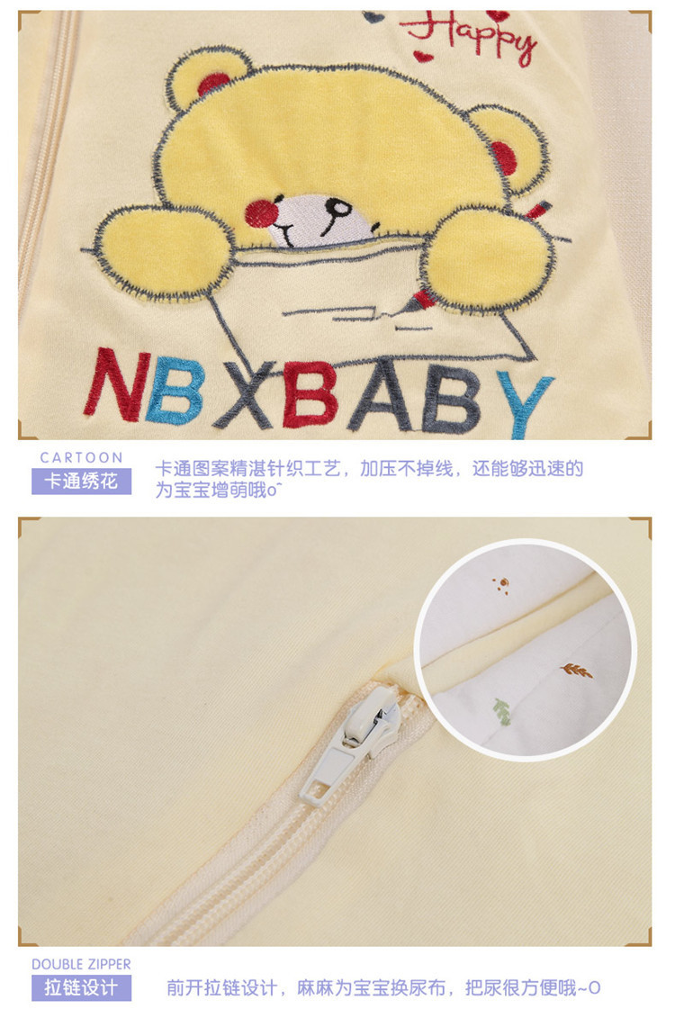 诺贝熊/NUOBEIXIONG 婴儿睡袋冬季保暖分腿儿童防踢被子