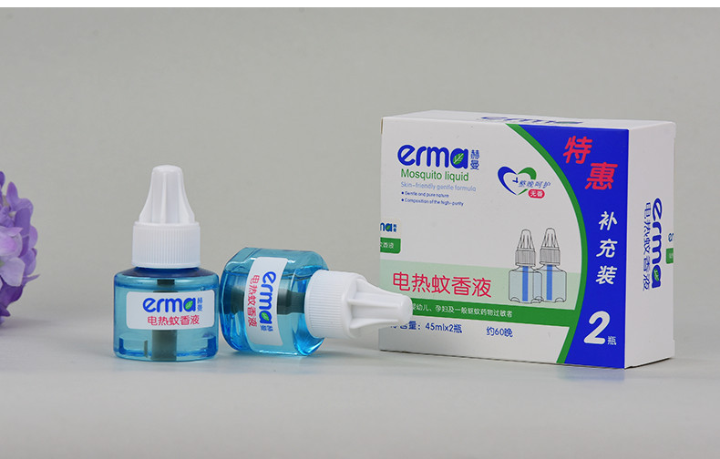 赫曼/erma 赫曼电热蚊香液婴幼儿孕妇驱蚊防蚊液优惠2瓶补充蚊香液