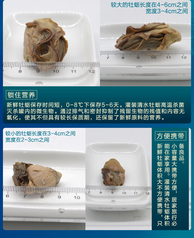 【威海馆】 即食生蚝肉罐头新鲜牡蛎肉罐装无添加海蛎子小海鲜熟食225g*2包邮（部分地区包邮）