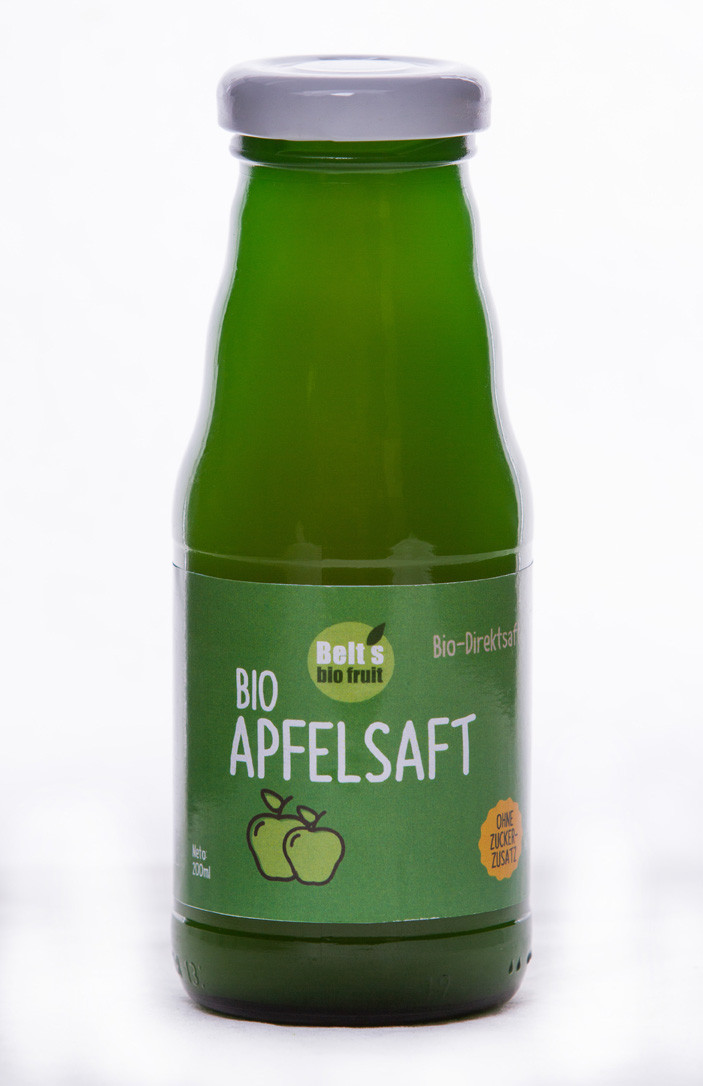 德国原瓶进口欧盟认证有机冷榨nfc果汁非浓缩汁100%纯苹果原汁200ml/瓶*6 /箱 食安帮