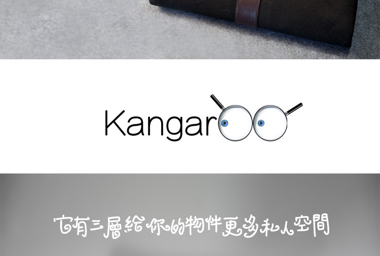 TIME LOVER多功能头层牛皮配帆布包kangaroo包欧美复古手提单肩女包