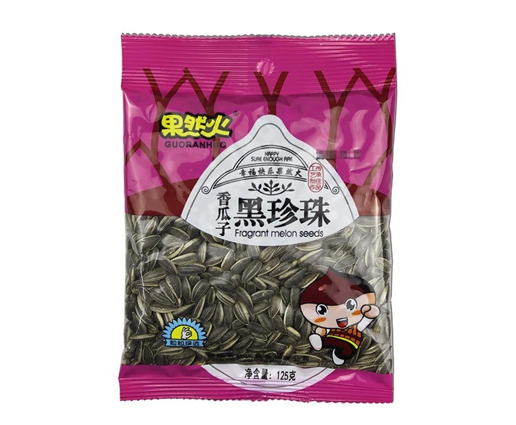 果然火黑珍珠瓜子奶香味小包装坚果炒货休闲零食500g