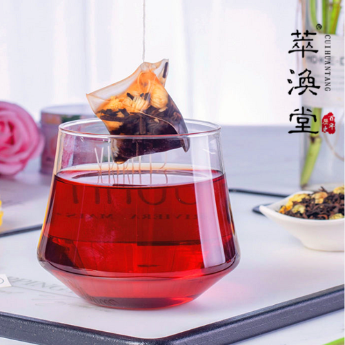 【萃涣堂】 蜜桃乌龙茶  水果茶 三角包共蜜桃白桃乌龙茶袋泡花茶包花20袋/盒