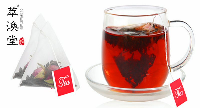 【萃涣堂】玫瑰红茶 独立包装 三角袋泡茶包花茶 红茶养生茶